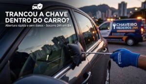 trancou a chave dentro do carro
